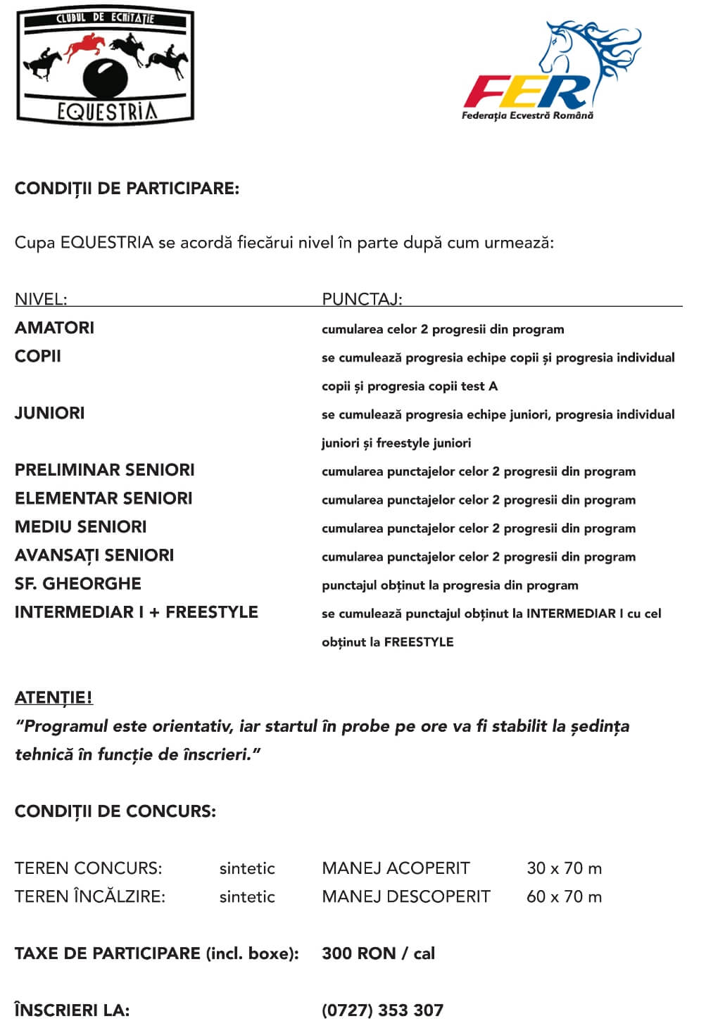 Program Cupa Equestria 2016 3 -